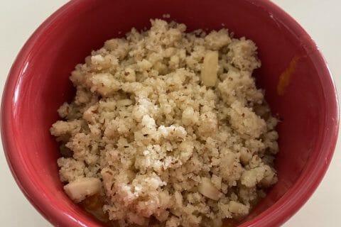 Cliquez pour zoomer ! Crumble aux abricots Thermomix par evalucie