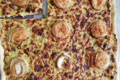 Cliquez pour zoomer ! Tarte courgette, jambon & chèvre Thermomix par laetiajn