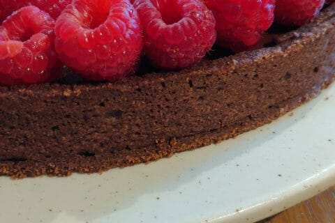 Cliquez pour zoomer ! Tarte tout chocolat au Thermomix