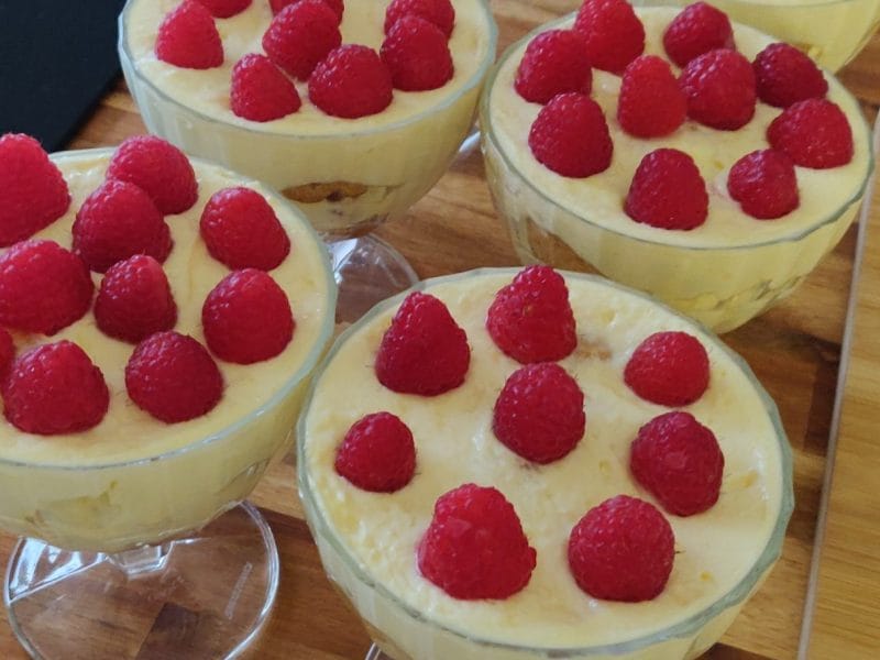 Cliquez pour zoomer ! Tiramisu aux framboises Thermomix par mathildejun