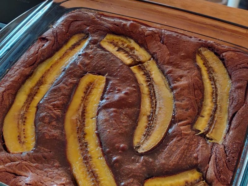 Cliquez pour zoomer ! Brownie fondant choco-banane Thermomix par mathildejun
