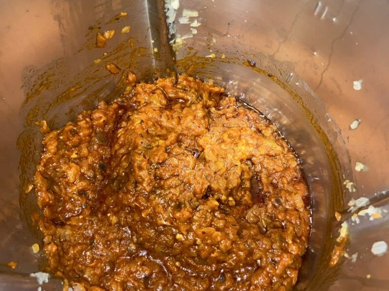 Cliquez pour zoomer ! Tartinade d’aubergines et tomates Thermomix par Recettes.momix (instagram)