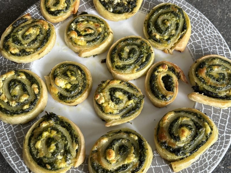 Cliquez pour zoomer ! Spirales feuilletées épinards et feta Thermomix par roxaneperret