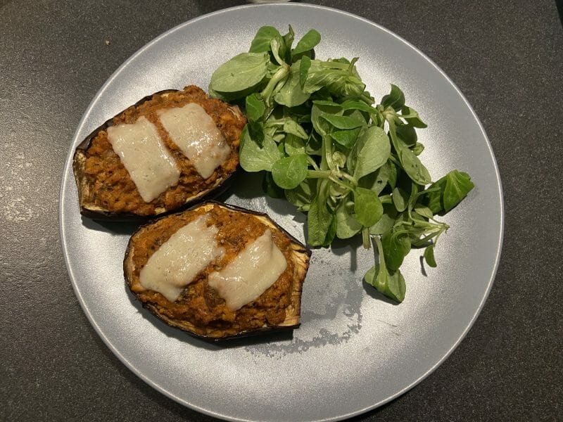Cliquez pour zoomer ! Aubergines farcies au thon Thermomix par laeti33370