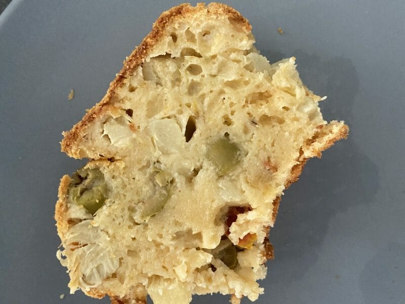 Cliquez pour zoomer ! Cake aux artichauts et tomates confites Thermomix par laeti33370