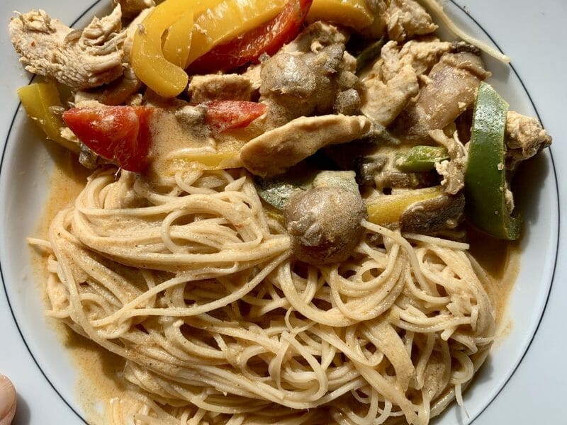 Cliquez pour zoomer ! Ramen thaï au poulet Thermomix par cbnoel