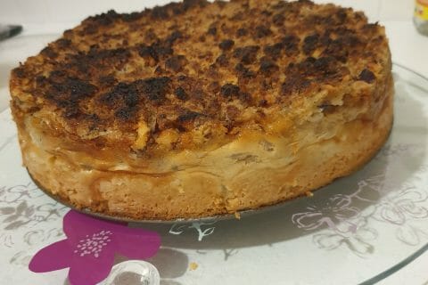 Cliquez pour zoomer ! Tarte aux pommes façon crumble au Thermomix