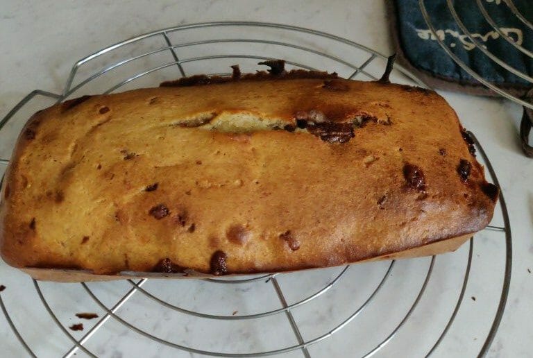 Cliquez pour zoomer ! Cake banane et pépites de chocolat Thermomix par pendragone