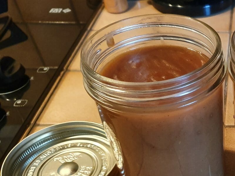 Cliquez pour zoomer ! Compote de pommes, bananes et miel Thermomix par lianades