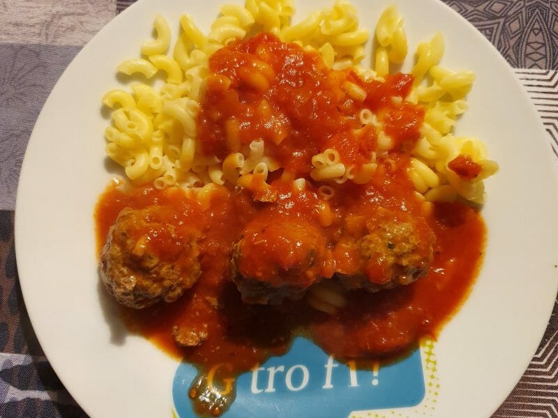 Cliquez pour zoomer ! Boulettes de viandes à la sauce tomate Thermomix par lianades