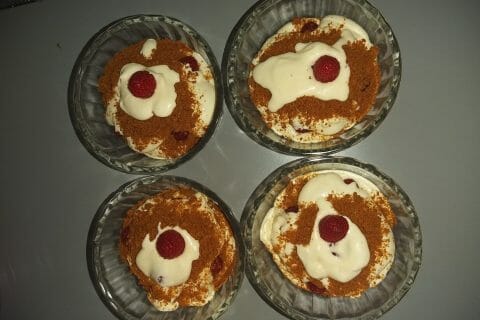 Cliquez pour zoomer ! Tiramisu aux framboises et spéculoos Thermomix par Nana542