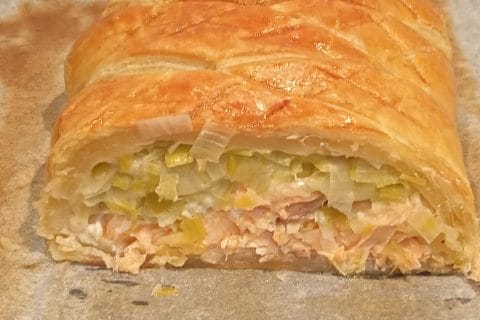 Cliquez pour zoomer ! Feuilleté saumon et poireaux Thermomix par stef45