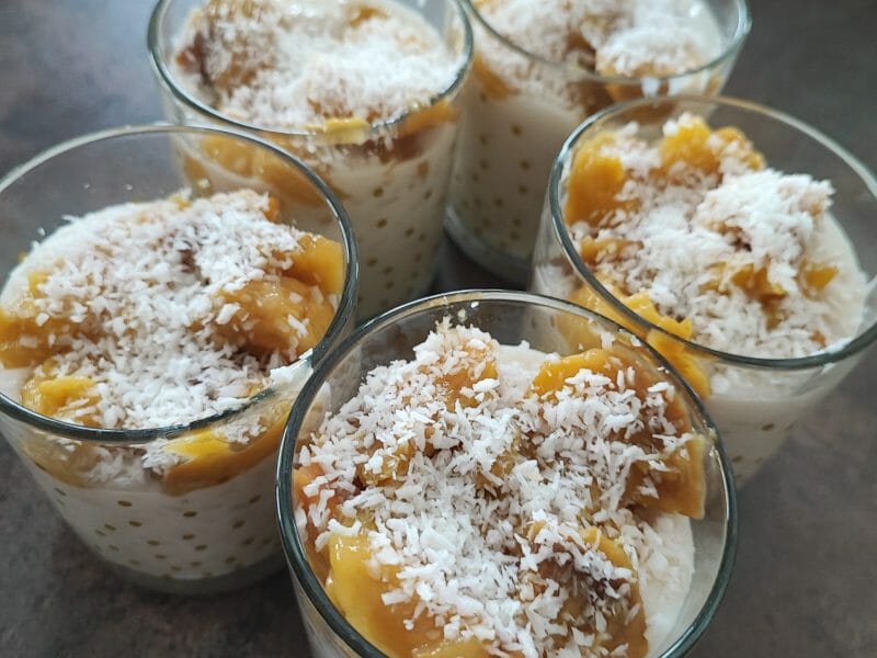 Cliquez pour zoomer ! Riz au lait de coco et mangue Thermomix par aurelia2727