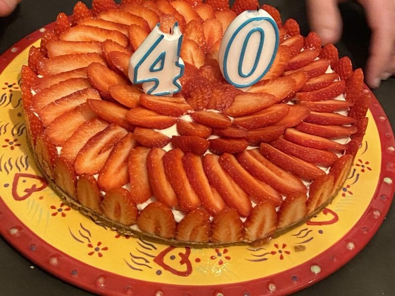 Cliquez pour zoomer ! Tarte aux fraises sans cuisson Thermomix par swimel