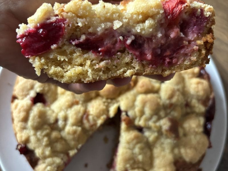 Cliquez pour zoomer ! Crumb cake aux prunes Thermomix par laurenecuisine