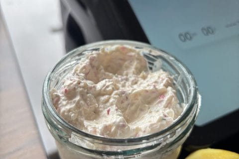 Cliquez pour zoomer ! Rillettes de radis roses au cheese cream Thermomix par laurenecuisine