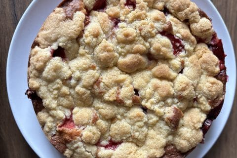 Cliquez pour zoomer ! Crumb cake aux prunes Thermomix par laurenecuisine