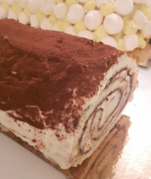Cliquez pour zoomer ! Bûche Tiramisu Thermomix par Minigrip