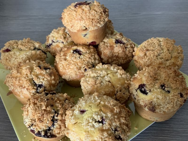 Cliquez pour zoomer ! Muffins aux myrtilles Thermomix par Ninitato
