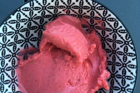 Cliquez pour zoomer ! Glace à la fraise au Thermomix