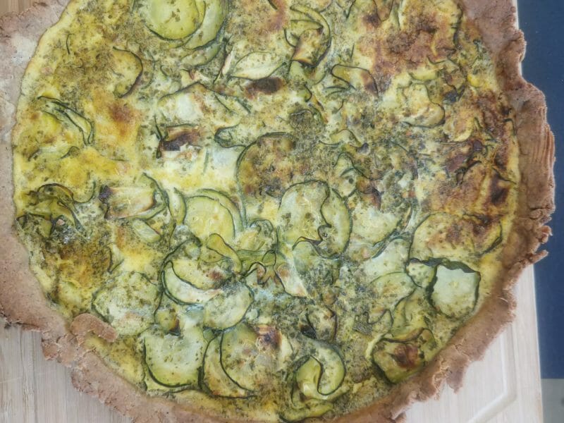 Cliquez pour zoomer ! Tarte aux courgettes et au pesto Thermomix par natarazzi