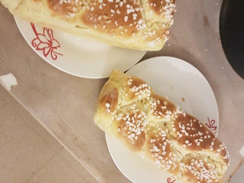 Cliquez pour zoomer ! Brioche tressée à la mie filante Thermomix par jenn91
