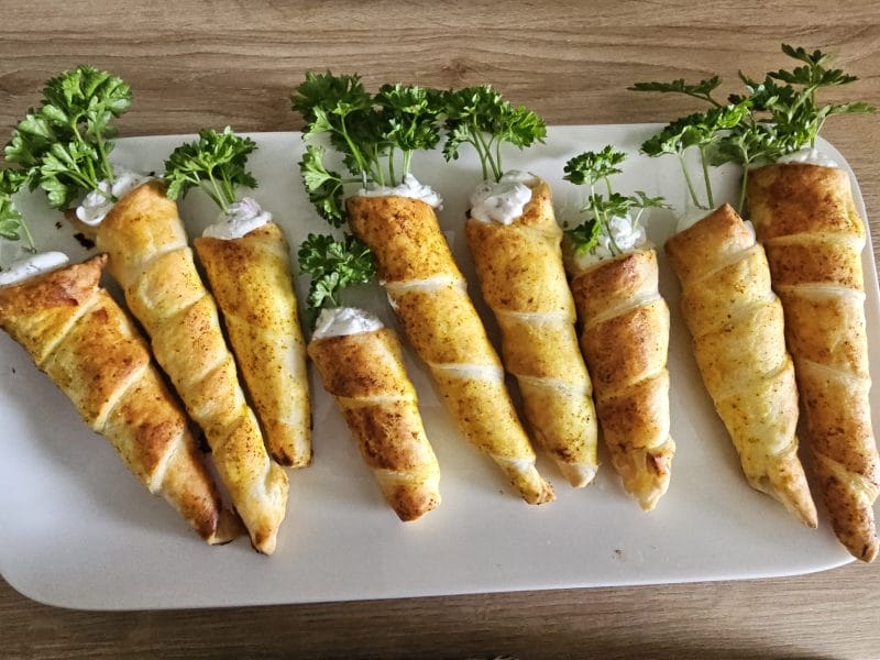 Cliquez pour zoomer ! Carottes feuilletées à la crème de saumon Thermomix par Aliine