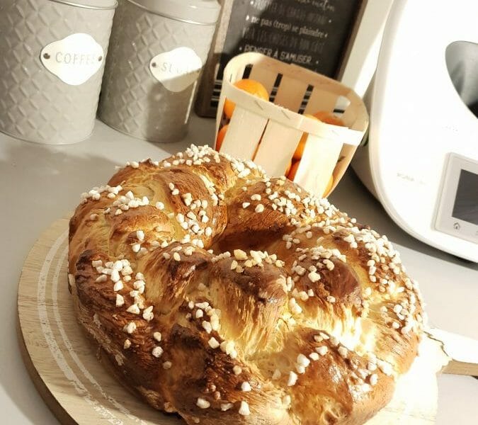Cliquez pour zoomer ! Brioche tressée à la mie filante Thermomix par laureline