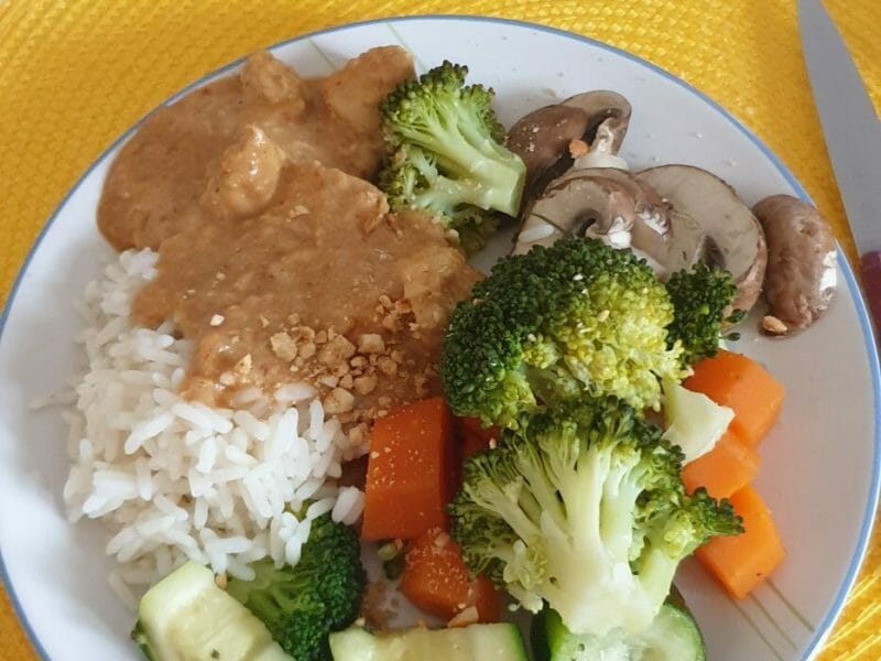 Cliquez pour zoomer ! Effiloché de poulet aux cacahuètes Thermomix par luzinay91