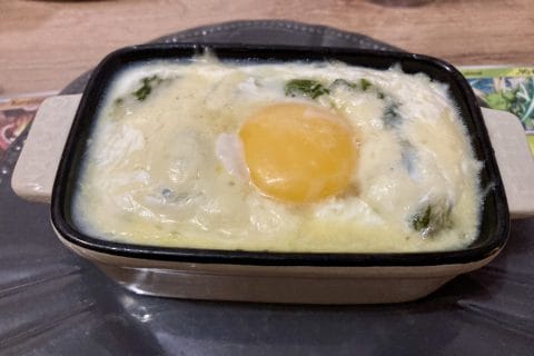 Cliquez pour zoomer ! Oeufs cocotte épinards et chorizo Thermomix par soso47