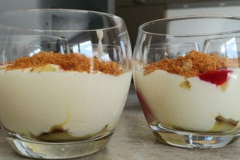 Cliquez pour zoomer ! Tiramisu à l’ananas et son coulis de framboises au Thermomix