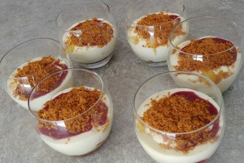 Cliquez pour zoomer ! Tiramisu à l’ananas et son coulis de framboises au Thermomix