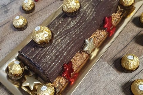 Cliquez pour zoomer ! Bûche Ferrero Rocher Thermomix par Meg59