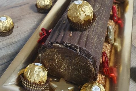 Cliquez pour zoomer ! Bûche Ferrero Rocher Thermomix par Meg59