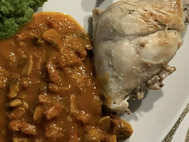 Cliquez pour zoomer ! Lapin sauce chasseur Thermomix par Mel