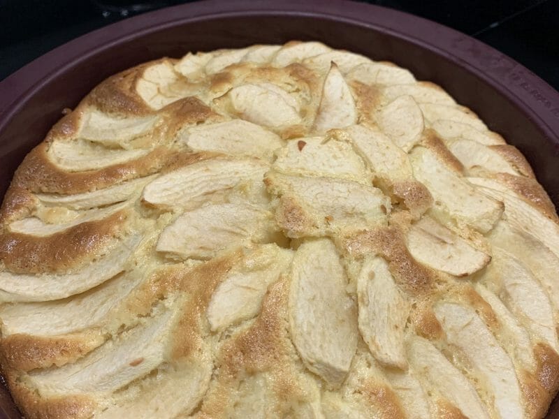 Cliquez pour zoomer ! Gâteau aux pommes et mascarpone Thermomix par Mel