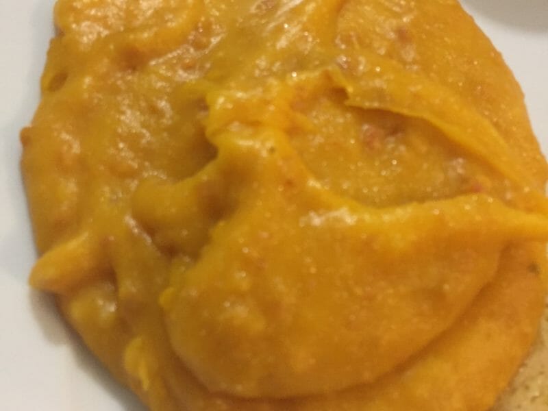 Cliquez pour zoomer ! Purée de potimarron au chorizo Thermomix par Mel