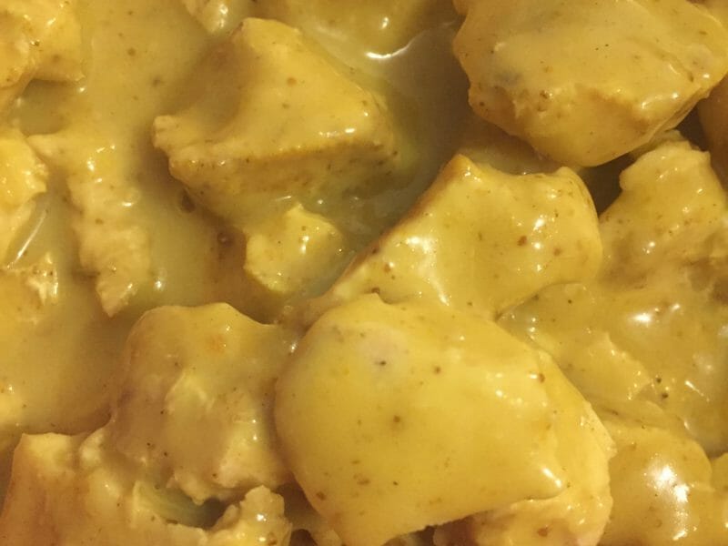Cliquez pour zoomer ! Blancs de poulet sauce moutarde et curry Thermomix par Mel