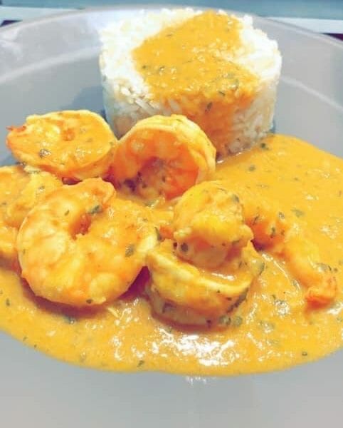 Cliquez pour zoomer ! Curry de crevettes au lait de coco Thermomix par chichiponpon