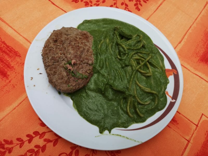 Cliquez pour zoomer ! Tagliatelles à la crème d’épinards Thermomix par barbara2201