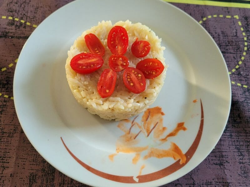 Cliquez pour zoomer ! Risotto tomates cerises basilic Thermomix par barbara2201