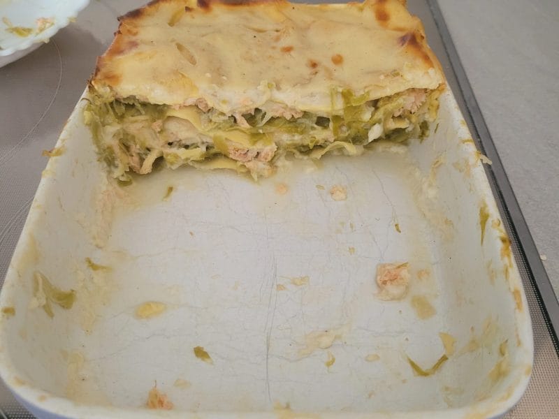 Cliquez pour zoomer ! Lasagnes au saumon et poireaux Thermomix par barbara2201