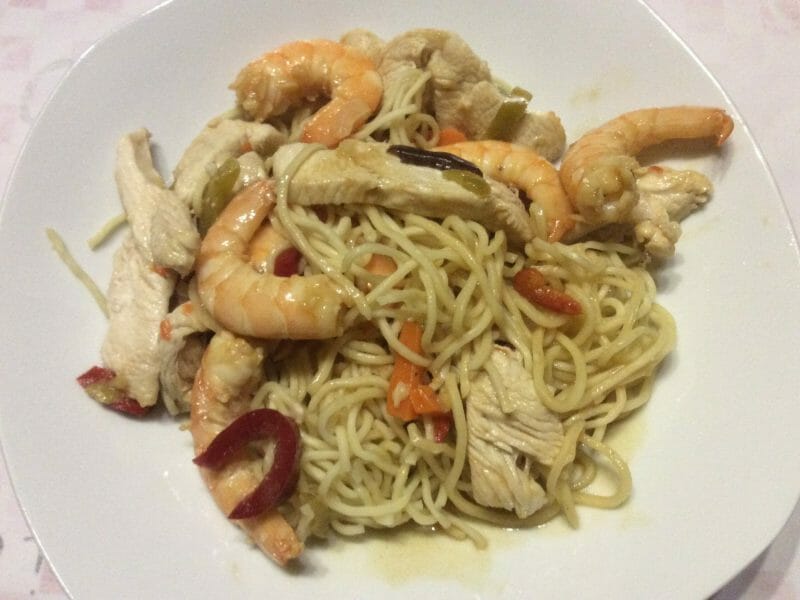 Cliquez pour zoomer ! Bo Bun de crevettes marinées Thermomix par chalazion