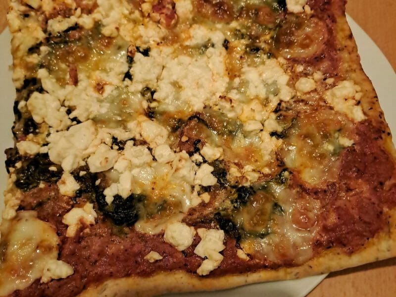 Cliquez pour zoomer ! Pizza épinards et feta Thermomix par chalazion