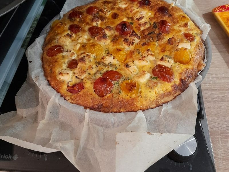Cliquez pour zoomer ! Quiche poulet et tomates cerises Thermomix par candy66