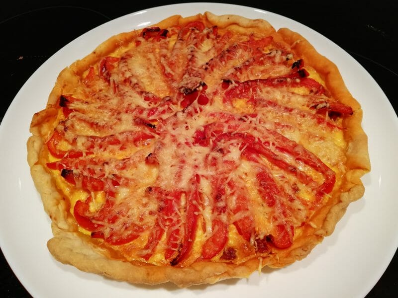 Cliquez pour zoomer ! Quiche poivrons et chorizo Thermomix par celinel64