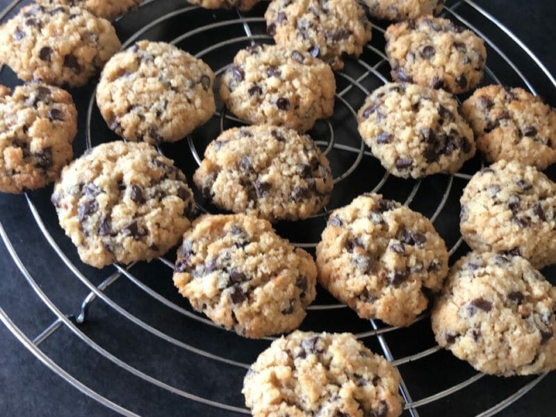Cliquez pour zoomer ! Cookies au pain rassis et pépites de chocolat Thermomix par deby57