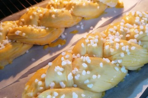 Cliquez pour zoomer ! Brioche tressée à la mie filante Thermomix par clembran