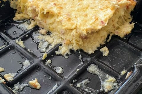 Cliquez pour zoomer ! Clafoutis de poireaux et lardons Thermomix par ylayan