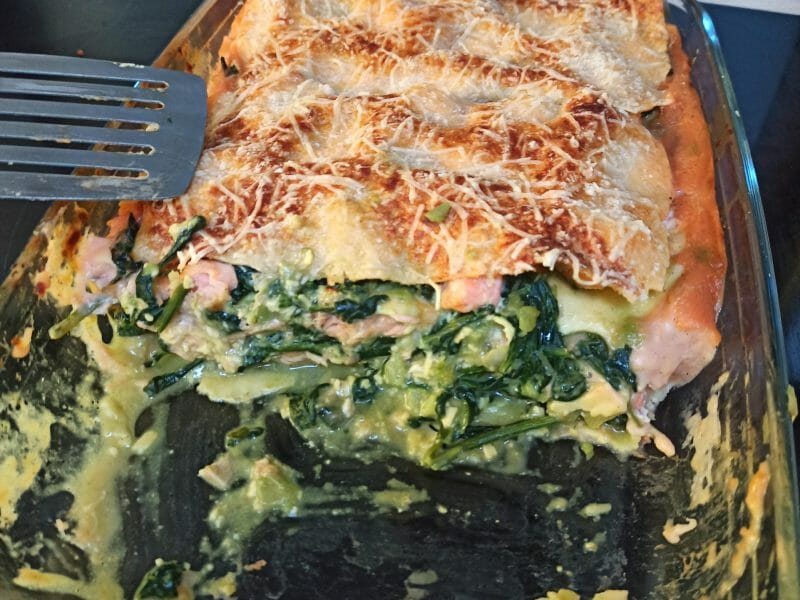 Cliquez pour zoomer ! Lasagnes au saumon et aux épinards Thermomix par selh